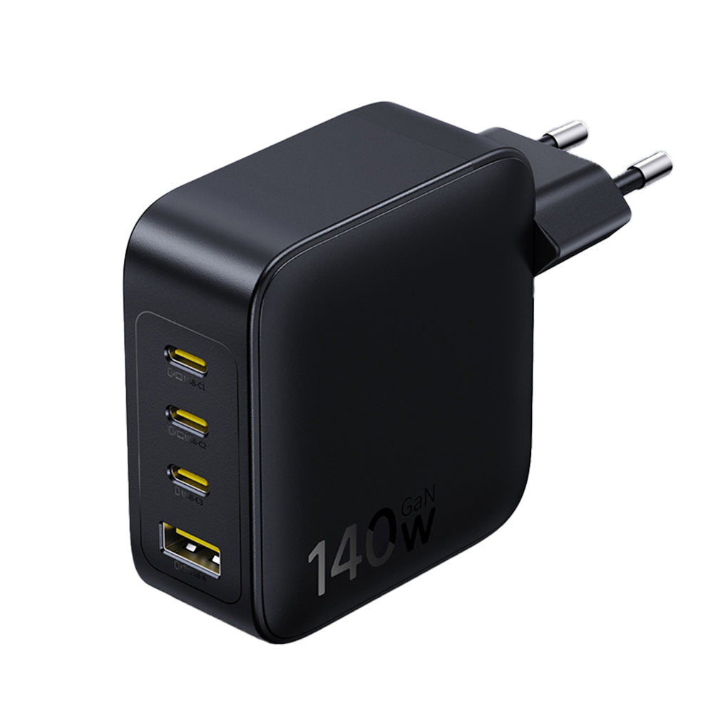 Polnilnik Baseus EnerFill FH11, 140W, 5A, 1 x USB-A - 3 x USB-C, črn E0121J00
