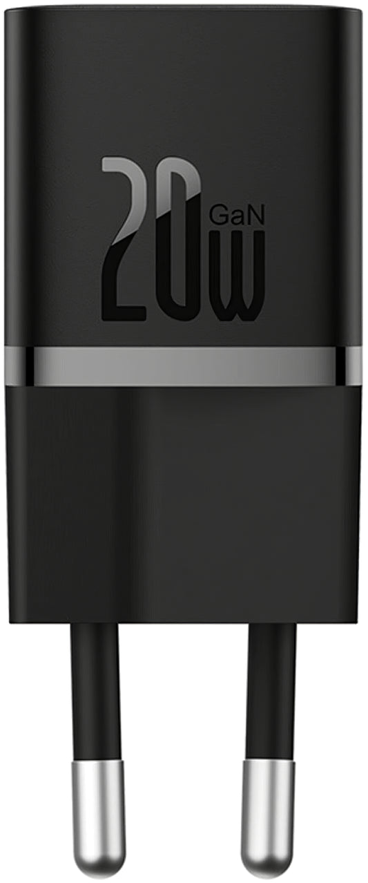 Omrežni polnilnik Baseus GaN5 Mini, 20 W, 3A, 1 x USB-C, črn CCGN05010101 