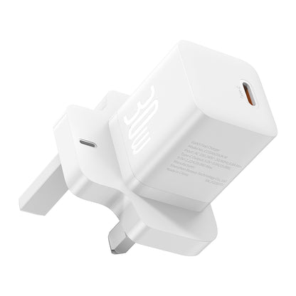 Polnilnik Baseus GaN5 UK, 30W, 3A, 1 x USB-C, Bel P10110906213-00
