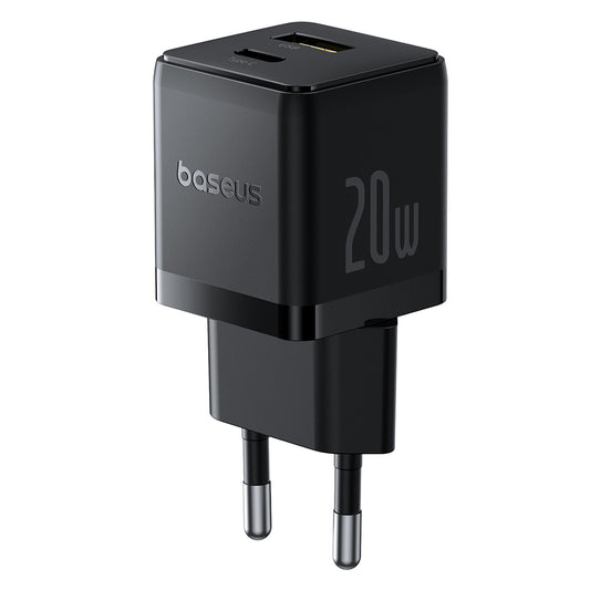 Polnilnik Baseus Palm, 20W, 3A, 1 x USB-A - 1 x USB-C, črn P10111608113-00