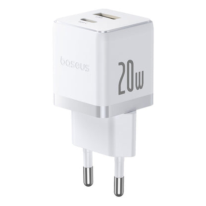 Polnilnik Baseus Palm, 20W, 3A, 1 x USB-A - 1 x USB-C, Bel CCZC20UE