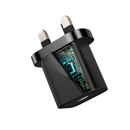 Polnilnik Baseus Super Si UK, 20W, 3A, 1 x USB-C, črn CCSUP-K01