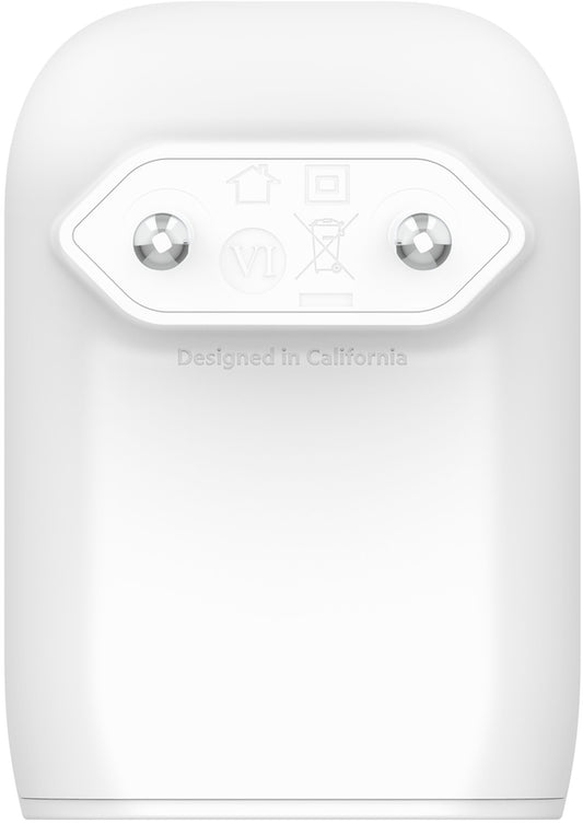 Omrežni polnilec Belkin BoostCharge Dual, 37W, 3A, 1 x USB-A - x USB-C, bel WCB007vfWH