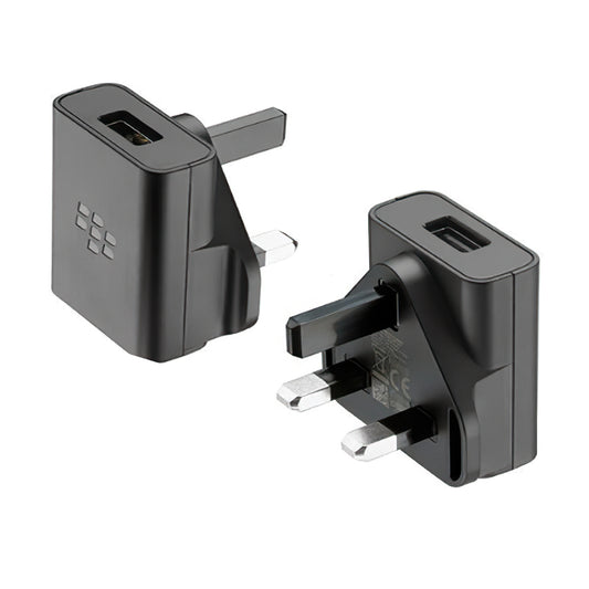Omrežni polnilec BlackBerry RM0300 UK, 6,5W, 1,3A, 1 x USB-A, Črn ASY-58929-003