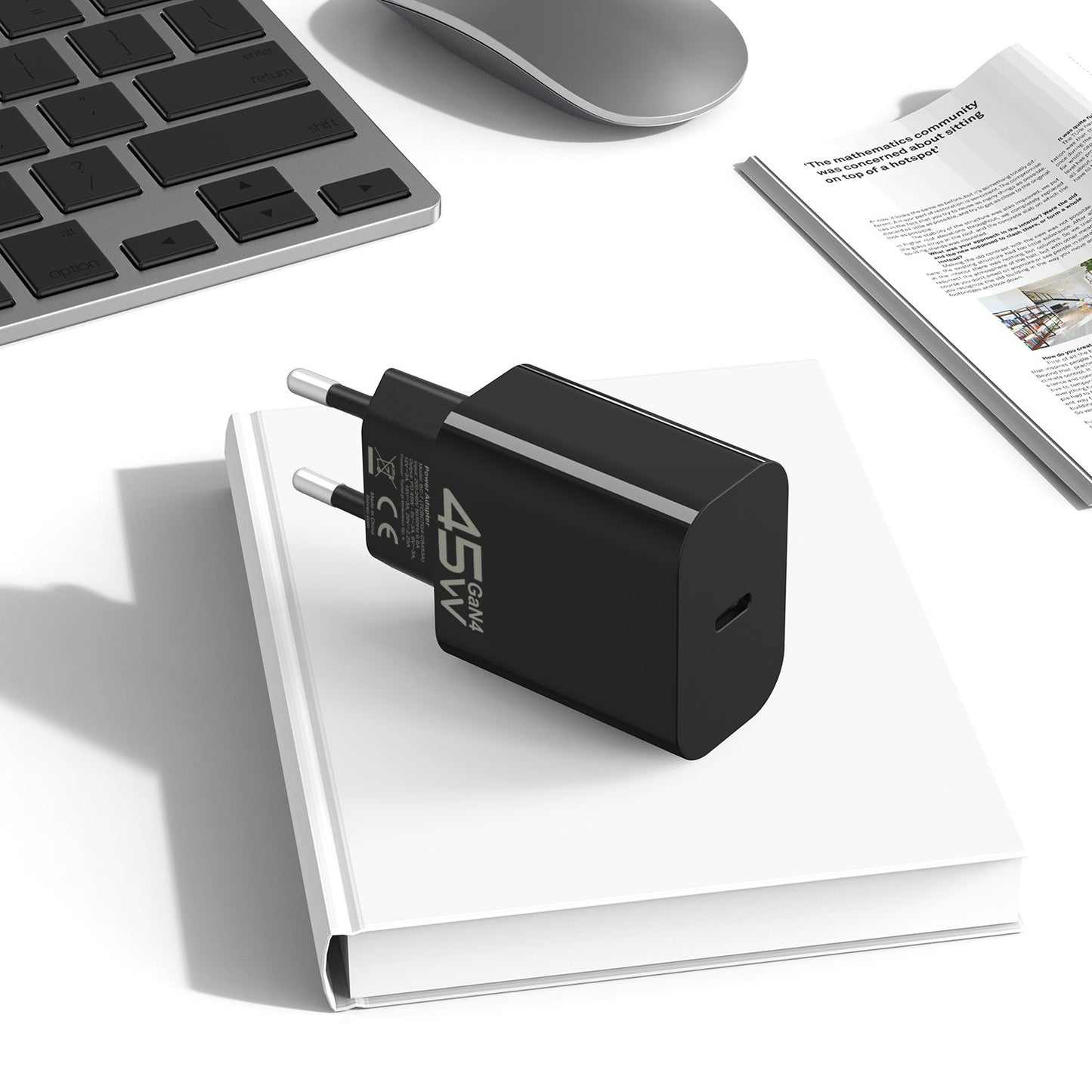 Polnilnik Blavec BC-7, 45W, 3A, 1 x USB-C, črn