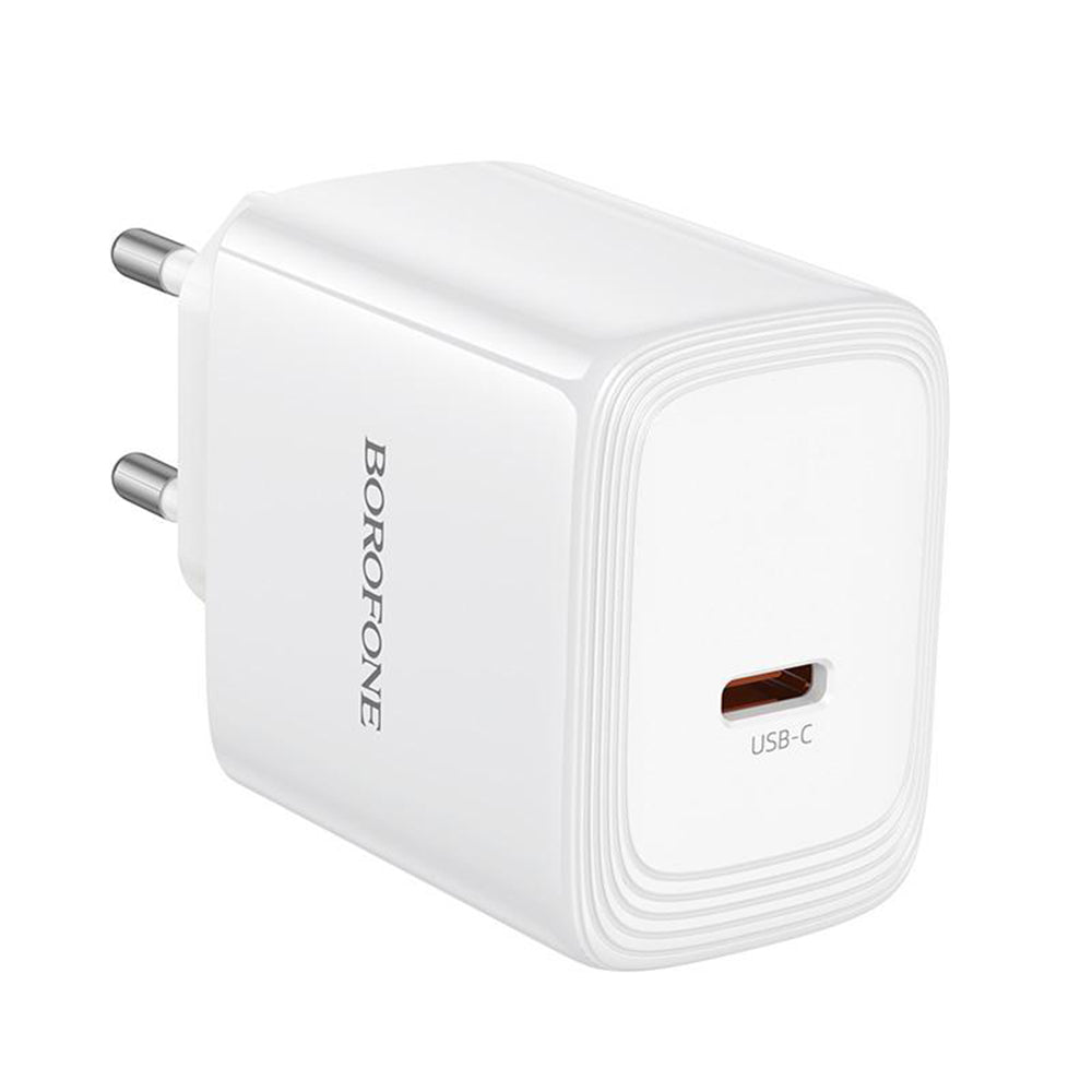 Borofone BN33 Fuente Network Charger, 40W, 1 x USB-C, White