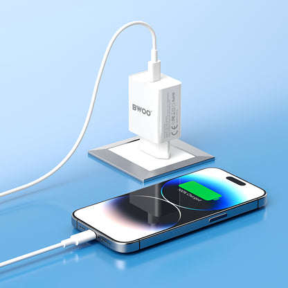 Network Charger BWOO BO-CDA119, 20W, 4A, 1 x USB-C, White 