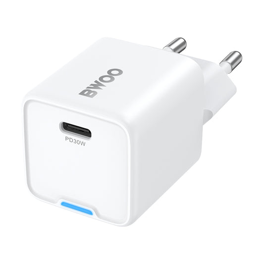 Polnilnik BWOO CDA211, 30W, 3A, 1 x USB-C, Bel