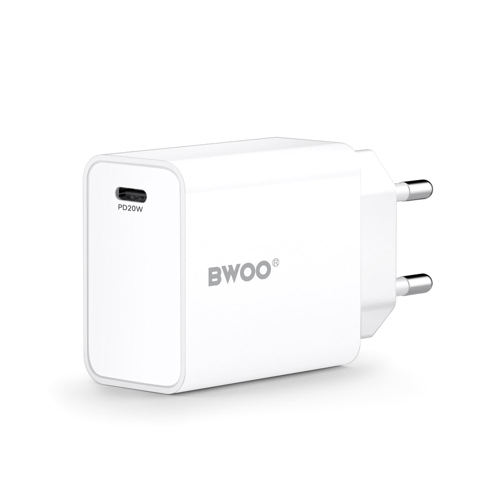 Polnilnik BWOO CDA226, 20W, 3A, 1 x USB-C, Bel