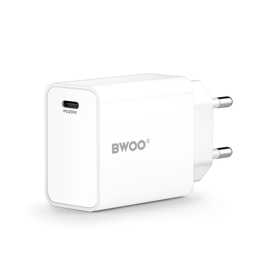 Polnilnik BWOO CDA226, 20W, 3A, 1 x USB-C, Bel