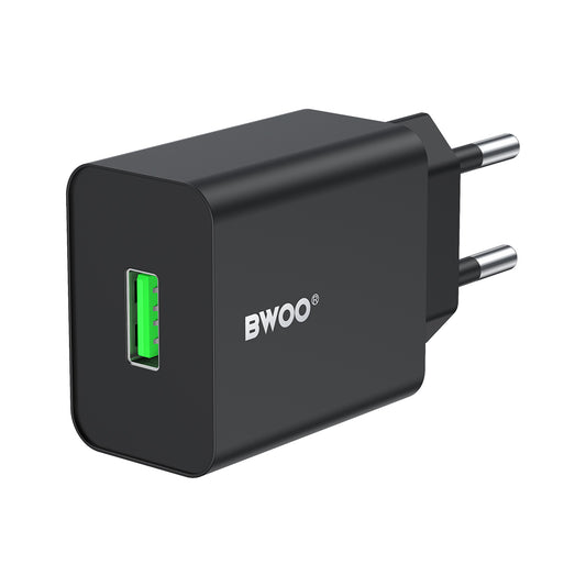 Polnilnik BWOO CDA249, 12W, 2.4A, 1 x USB-A, Črn
