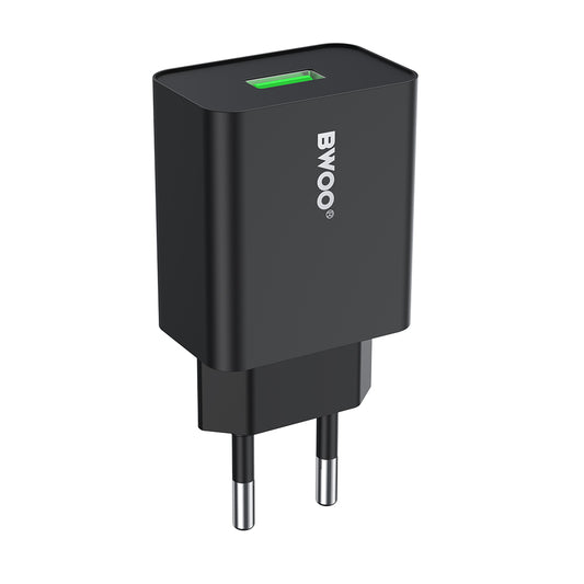 Polnilnik BWOO CDA249, 12W, 2.4A, 1 x USB-A, Črn