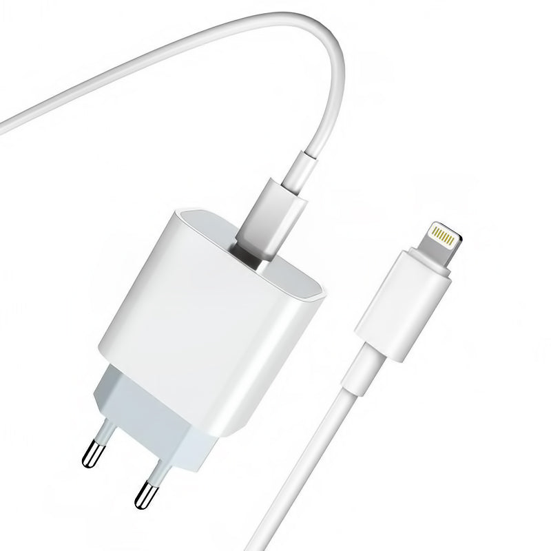 Polnilnik Prestico F8S z Lightning kablom, 20W, 3A, 1 x USB-C, bel
