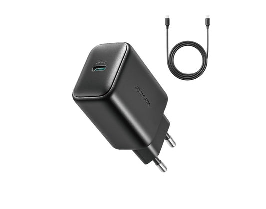 Polnilnik omrežja s kablom USB-C Joyroom JR-TCF23, 25W, 3A, 1 x USB-C, črn