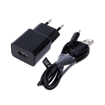 Polnilnik za omrežje z mikroUSB kablom MaXlife MXTC-01, 10.5W, 2.1A, 1 x USB-A, Črn