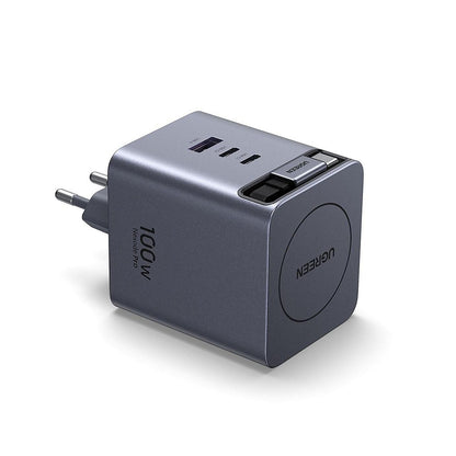 Omrežni polnilec z USB-C kablom UGREEN X616 (65828), 100W, 5A, 1 x USB-A - 3 x USB-C, Siva
