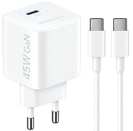 Omrežni polnilec s kablom USB-C Honor Choice CP045E, 45W, 3A, 1 x USB-C, bel 5504ALHP
