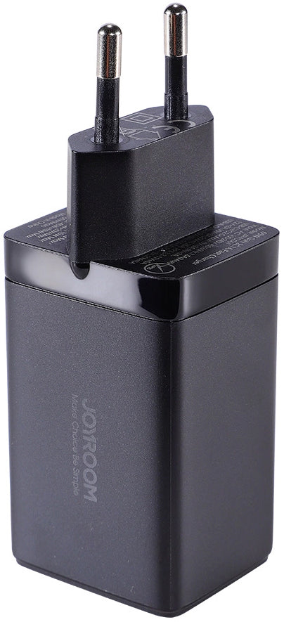 Polnilnik omrežja s kablom USB-C Joyroom TCG01, 65W, 3.25A, 1 x USB-A - 2 x USB-C, črn