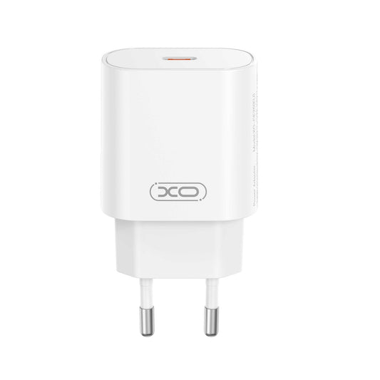 Polnilnik omrežja s kablom USB-C XO Design CE25, 25W, 3A, 1 x USB-C, Bel