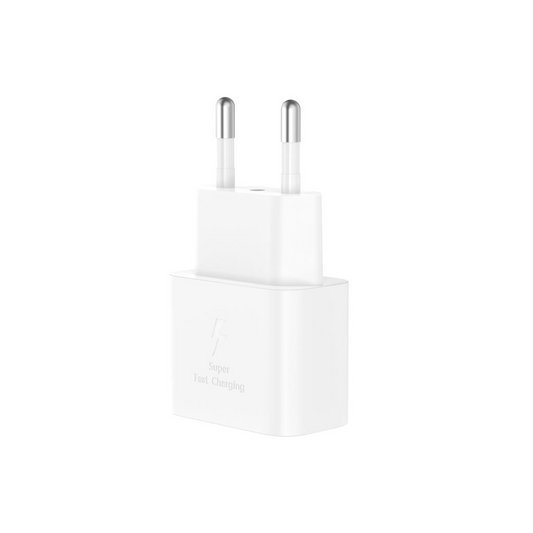 Polnilnik omrežja s kablom USB-C XO Design L167, 25W, 3A, 1 x USB-C, Bel