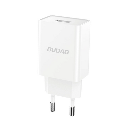 Polnilnik omrežja s kablom USB-C Dudao A4EU, 10W, 2.1A, 1 x USB-A, Bel