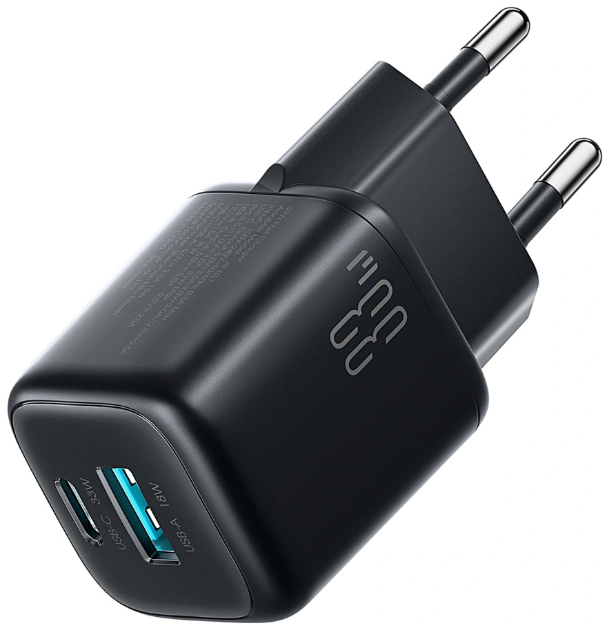 Polnilnik Joyroom JR-TG7 z Lightning kablom, 33W, 3A, 1 x USB-A - 1 x USB-C, črn