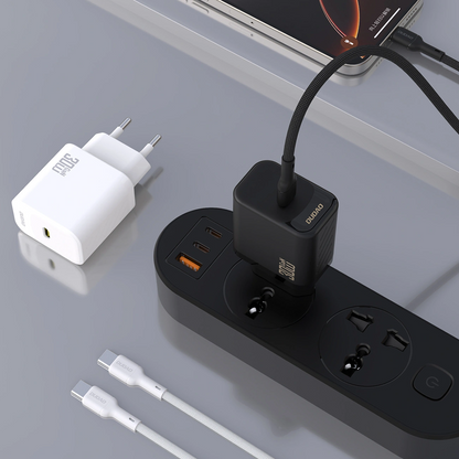 Omrežni polnilec z USB-C kablom Dudao A27PCEU, 30W, 3A, 1 x USB-C, črn