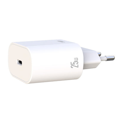 Polnilnik omrežja XO Design, 25W, 3A, 1 x USB-C, Bel