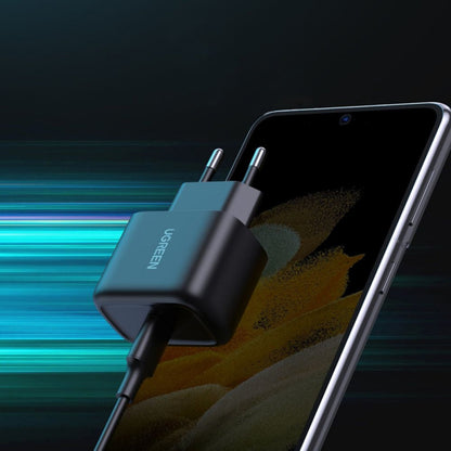 UGREEN CD250, 25 W, 3A, 1 x USB-C, 1 x USB-C, črna