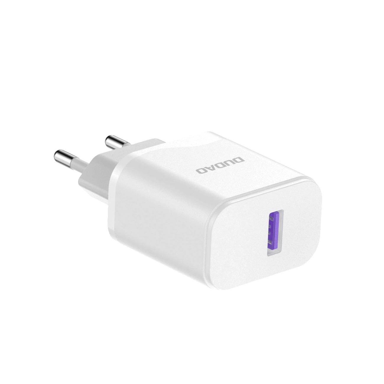 Polnilnik omrežja s kablom USB-C Dudao A20EU, 18W, 3A, 1 x USB-A, Bel