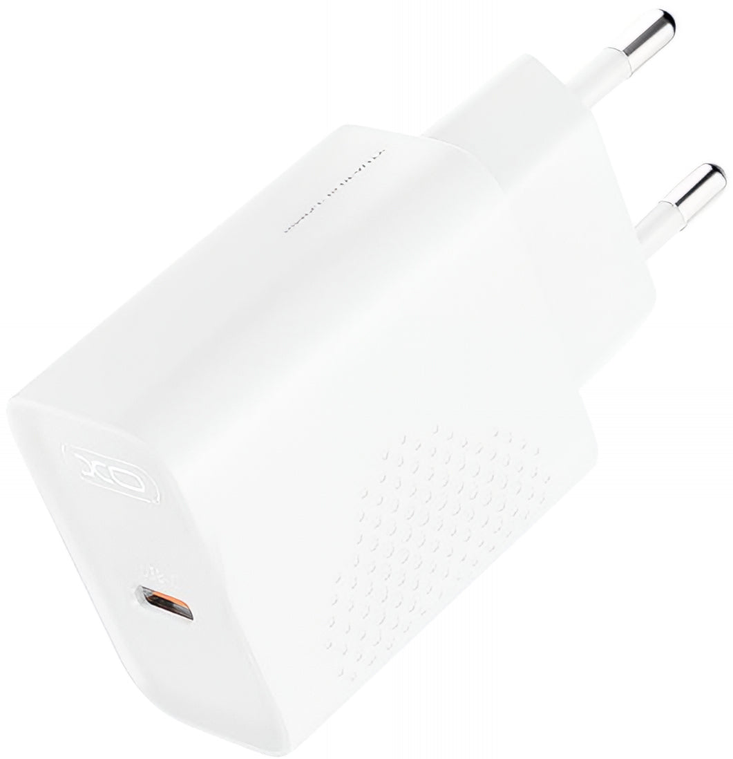 Polnilnik omrežja s kablom USB-C XO Design L162, 30W, 3A, 1 x USB-C, Bel