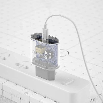 Polnilnik omrežja s kablom USB-C Dudao A14EUC, 20W, 3A, 1 x USB-C, črn