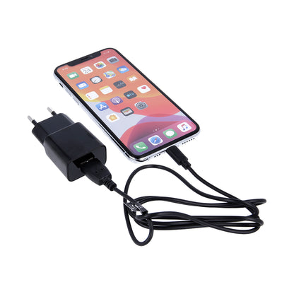 Polnilnik za omrežje z mikroUSB kablom MaXlife MXTC-01, 10.5W, 2.1A, 1 x USB-A, Črn