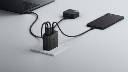 Polnilnik omrežja s kablom USB-C CMF by Nothing C349, 100W, 5A, 1 x USB-A - 2 x USB-C, Siv A10800016