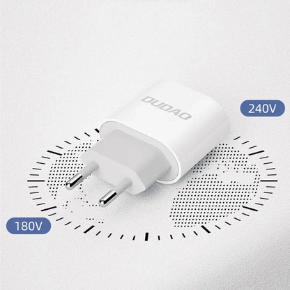 Polnilnik omrežja s kablom USB-C Dudao A14EUC, 20W, 3A, 1 x USB-C, črn