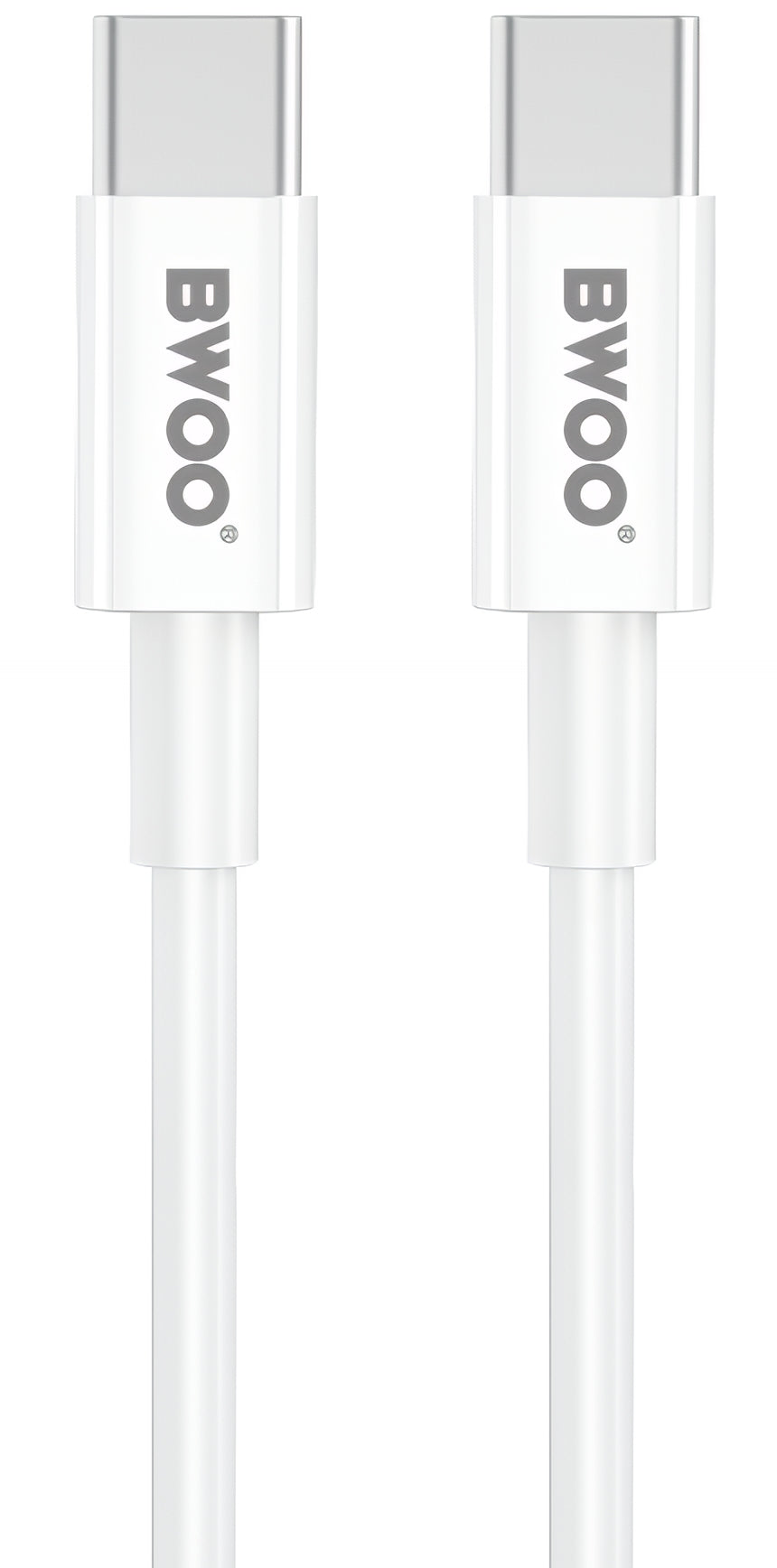 Omrežni polnilec z USB-C kablom BWOO CDA159, 20W, 3A, 1 x USB-C, Bel
