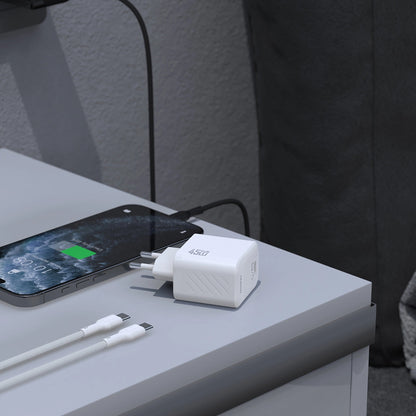 Polnilnik omrežja s kablom USB-C Dudao A28C, 45W, 3A, 1 x USB-C, črn