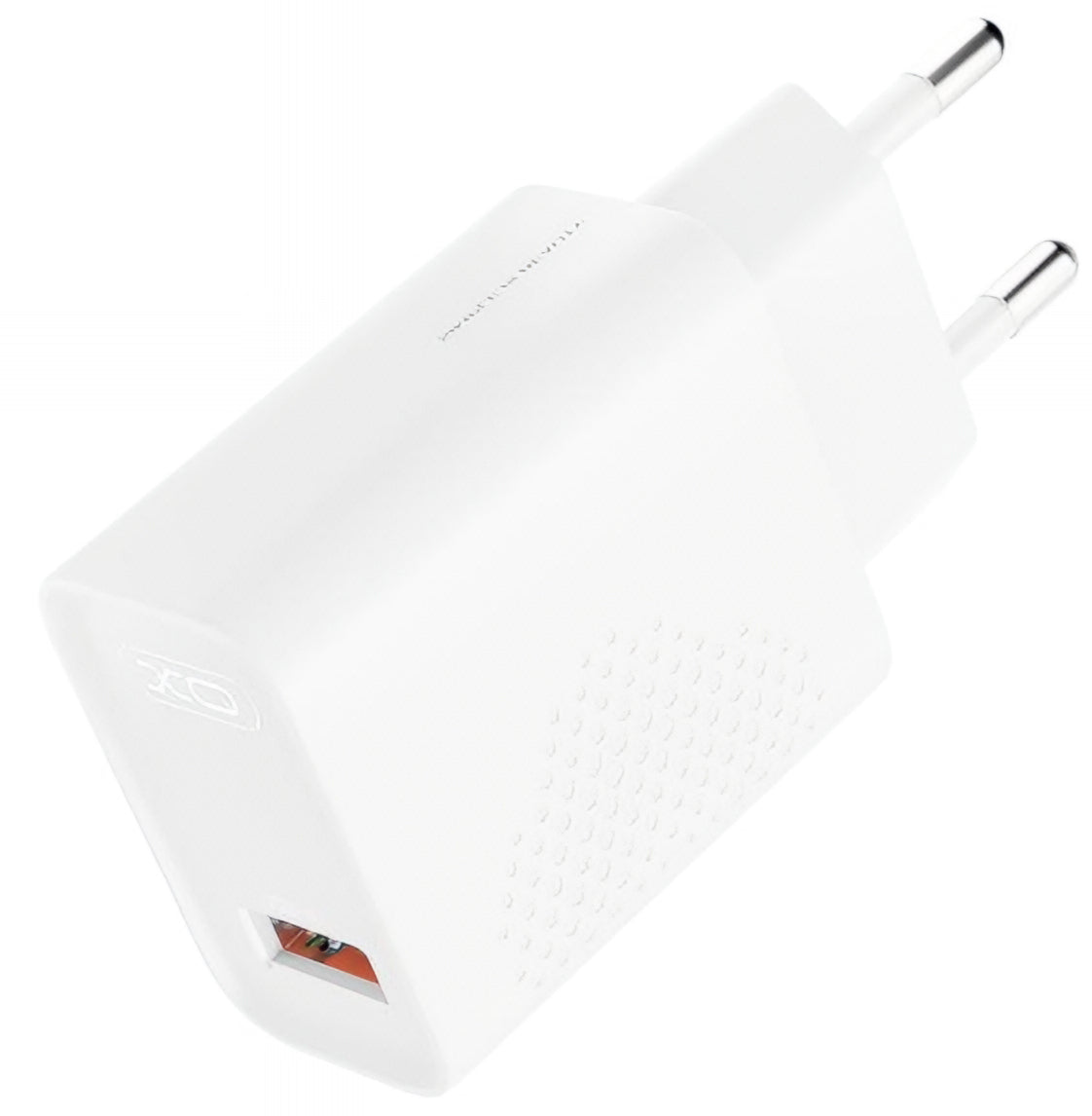 Polnilnik omrežja s kablom USB-C XO Design L159, 18W, 3A, 1 x USB-A, Bel