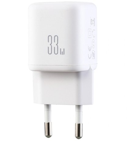 Polnilnik Joyroom JR-TG7 z Lightning kablom, 33W, 3A, 1 x USB-A - 1 x USB-C, bel