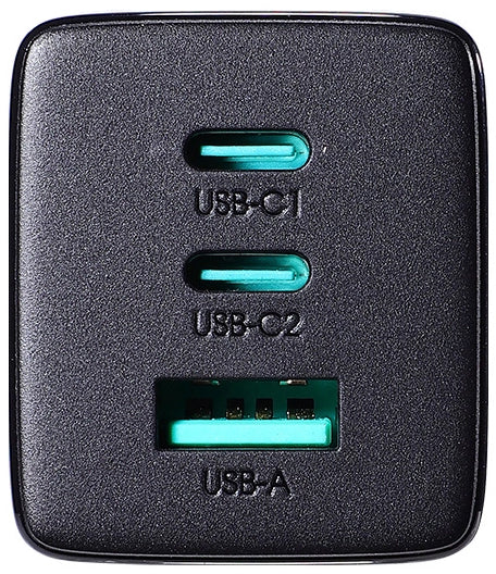 Polnilnik omrežja s kablom USB-C Joyroom TCG01, 65W, 3.25A, 1 x USB-A - 2 x USB-C, črn