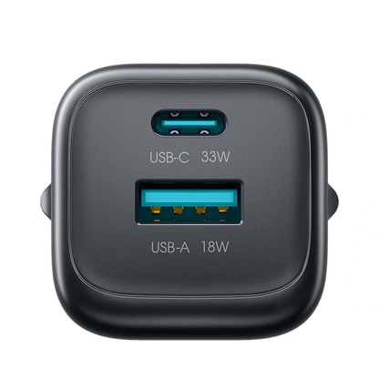 Polnilnik Joyroom JR-TG7 z Lightning kablom, 33W, 3A, 1 x USB-A - 1 x USB-C, črn