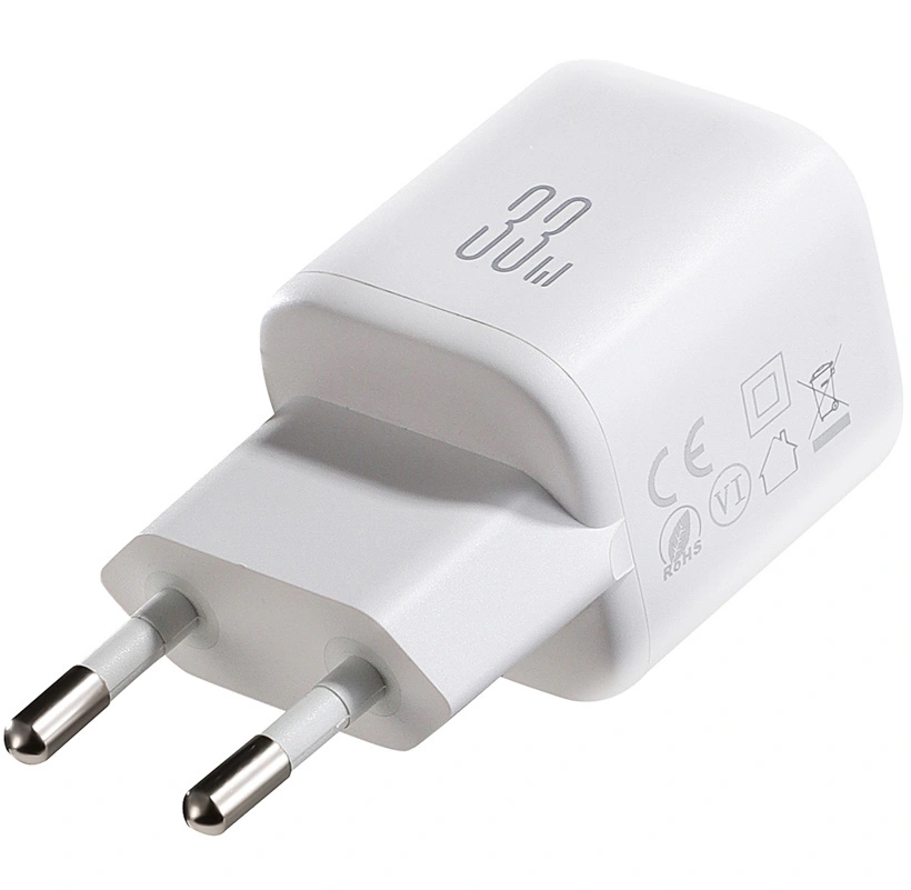 Polnilnik Joyroom JR-TG7 z Lightning kablom, 33W, 3A, 1 x USB-A - 1 x USB-C, bel