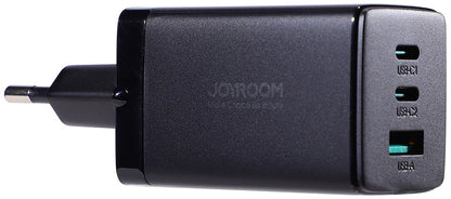 Polnilnik omrežja s kablom USB-C Joyroom TCG01, 65W, 3.25A, 1 x USB-A - 2 x USB-C, črn