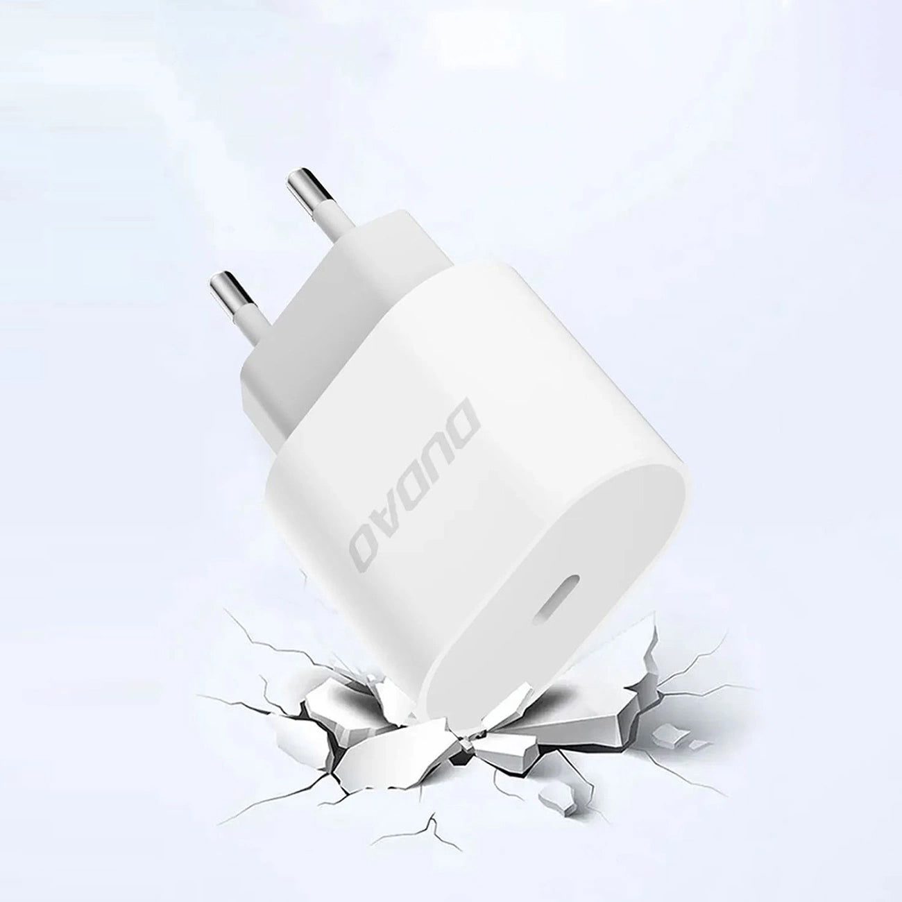 Polnilnik omrežja s kablom USB-C Dudao A14EUC, 20W, 3A, 1 x USB-C, črn