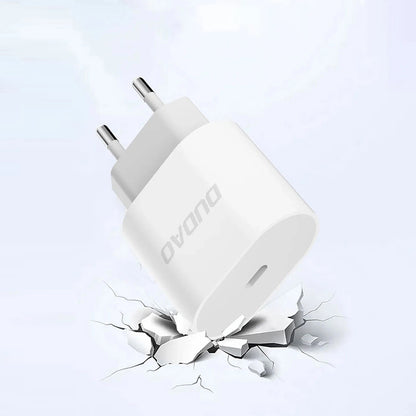 Polnilnik omrežja s kablom USB-C Dudao A14EUC, 20W, 3A, 1 x USB-C, črn