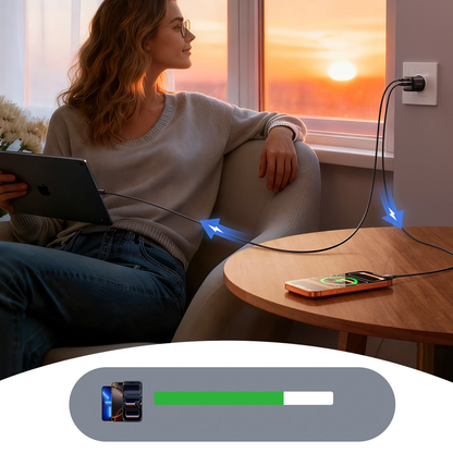 Polnilnik Joyroom JR-TG7 z Lightning kablom, 33W, 3A, 1 x USB-A - 1 x USB-C, črn