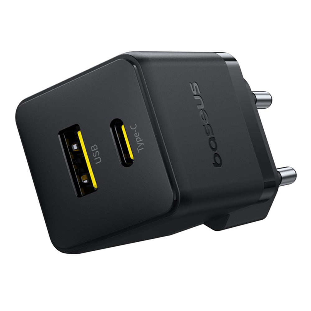 Polnilnik Baseus Palm z USB-C kablom, 30W, 3A, 1 x USB-A - 1 x USB-C, črn P1011160A113-01