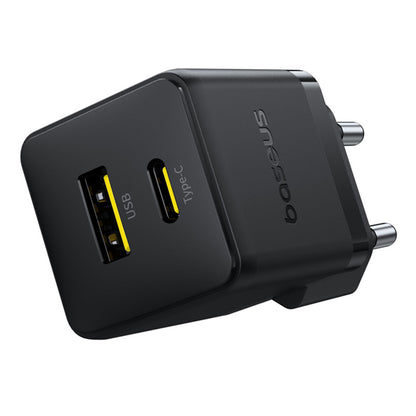 Polnilnik Baseus Palm z USB-C kablom, 30W, 3A, 1 x USB-A - 1 x USB-C, črn P1011160A113-01