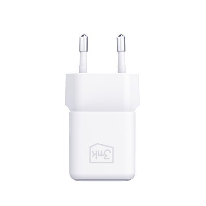 Polnilnik omrežja s kablom USB-C 3MK Hyper, 25W, 3A, 1 x USB-C, bel