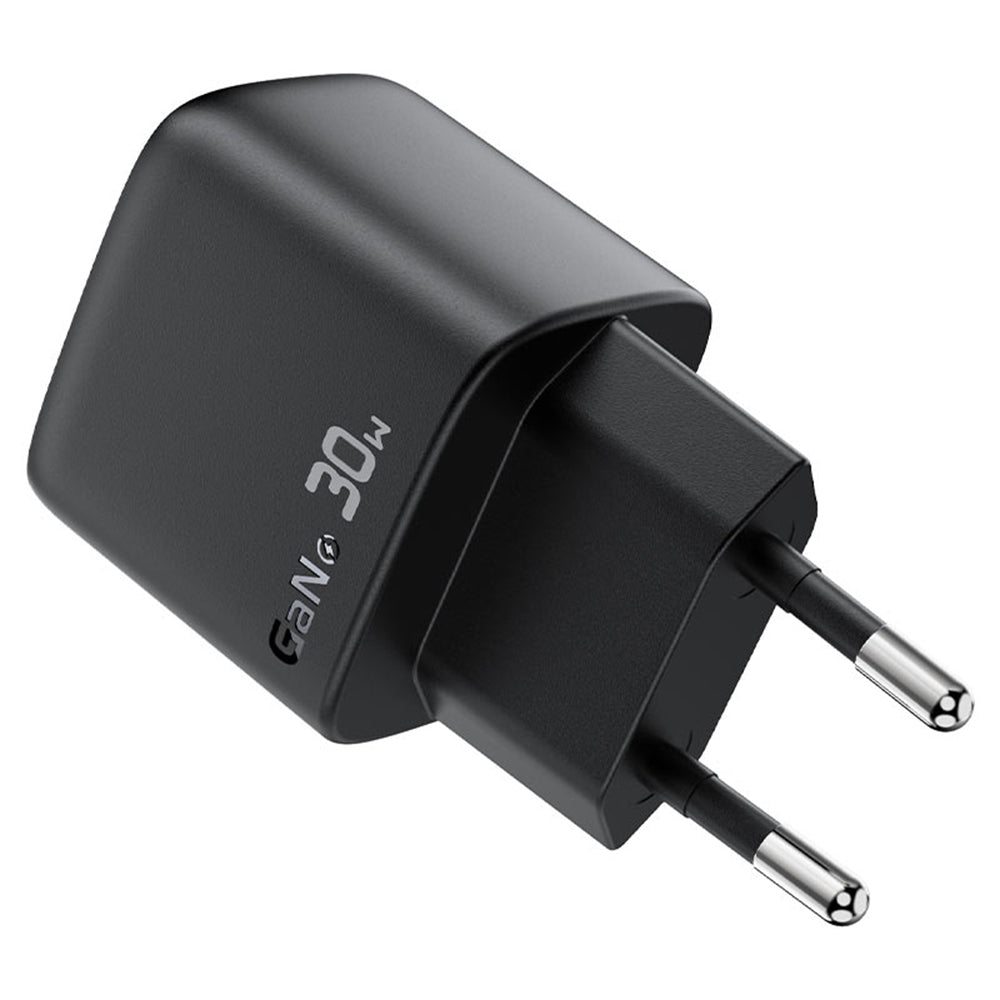 Polnilnik Acefast A115 z USB-C kablom, 30W, 3A, 1 x USB-C, črn
